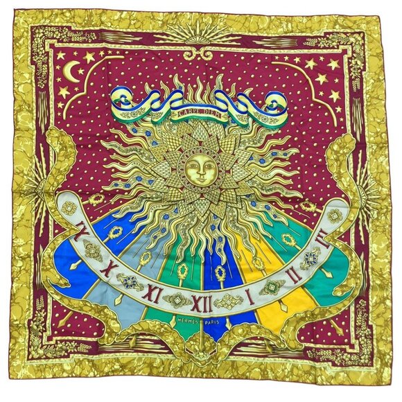 Hermes Carre 90 Enjoy the Day Scarf J 293